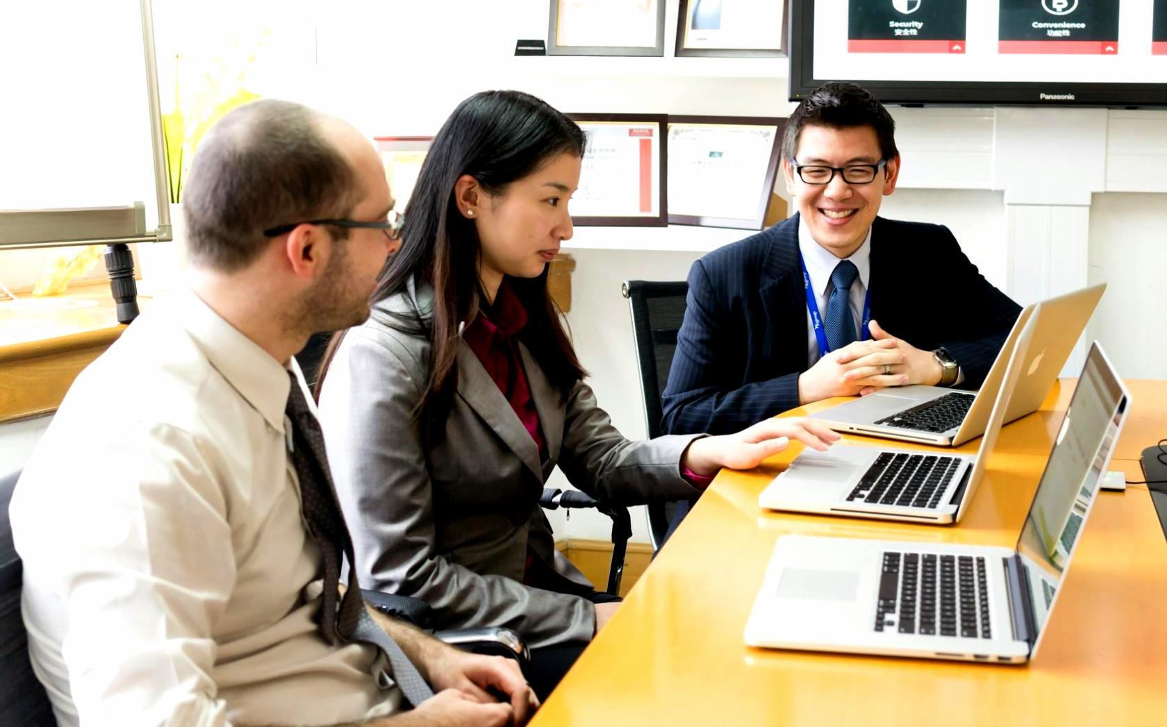 Professional discussing investment strategies and financial planning concepts